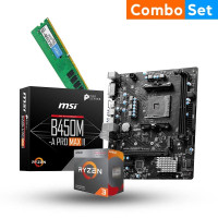 NCL Combo | AMD Ryzen 3 3200g | 8GB DDR4 Ram | AMD Radeon Vega 8 Graphics | MSI B450M-A PRO MAX II Motherboard Combo Set